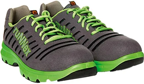 Runnex Sicherheitsschuhe FlexStar S1P ESD - Halbschuhe für Unisex, grau, Gr. 46 - Arbeits- & Schutzkleidung mit antistatischem Schutz, rutschfester Sohle und hohem Komfort durch SOFTtouch Ferse. Ideal für Industrie und Handwerk.