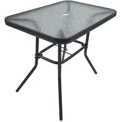 Glas Gartentisch Esstisch Balkontisch 80x55