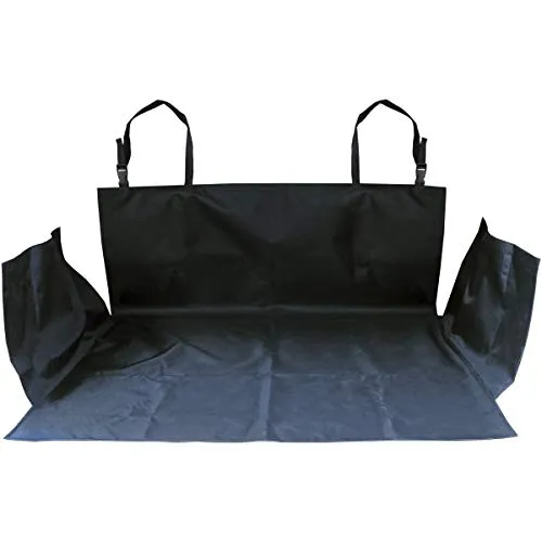 igadgitz Xtra U6875 Universeller Wasserfester Kofferraumschutz Strapazierfähige Kofferraumdecke Haustier Sitz Matte für Autos, SUVs, MPVs, Vans, LKWs - Schwarz (155 x 104cm)