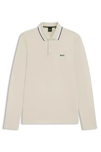 BOSS GREEN Langarm-Poloshirt 