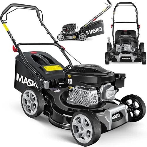 MASKO® Benzin Rasenmäher 3in1 mit 42 cm Schnittbreite von Masko