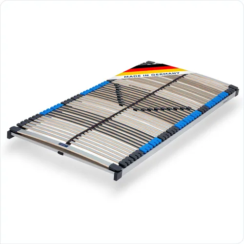 CUBEsleep 7-Zonen Pure NV Lattenrost 80 x 200 cm - Lattenrost mit 44 hochelastischen Leisten für optimalen Schlafkomfort. Ergonomische Schulterzone und 9-fache Härteregulierung sorgen für individuelle Anpassung und Unterstützung.