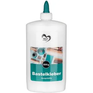 Ideen-mit-Herz Alleskleber Bastelkleber, 500g, ohne Lösungsmittel, transparent