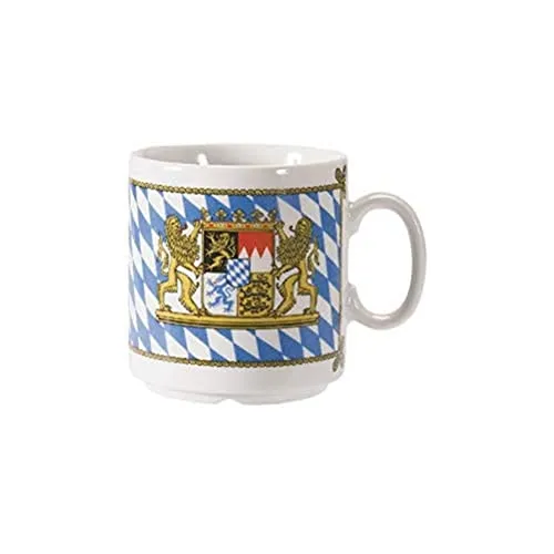 Seltmann Weiden 001.325882 1/2 Dick Bayern - Becher/Henkelbecher/Kaffeebecher - 0,27 l - Porzellan
