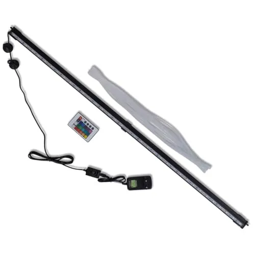 vidaXL LED RGB Aquarium Beleuchtung - Beleuchtung für Aquarien, energiesparend und wasserdicht, mit Farbwechsel für eine bezaubernde Atmosphäre in Ihrem Aquarium oder Fischteich.