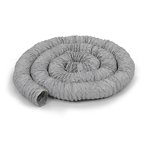 TROTEC Lufttransportschlauch TF-L 100 für Klimagerät - Luftrohre & -schläuche, flexibler und hochbeanspruchbarer Gewebeschlauch mit PVC-Mantel, ideal für vielfältige Anwendungen von Belüftung bis Rauchgasabsaugung.