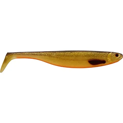 Westin Gummiköder zum Spinnfischen auf Hechte 22cm 53g ShadTeez Slim V2, Farbe:Gold Rush