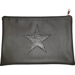 Kosmetiktasche Kunstleder Bankmappe STERN Banktasche Geldtasche A5 Geldbeutel BWI