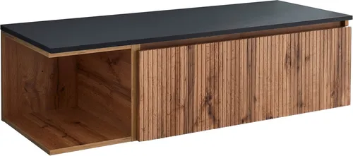BASIC by Balculina Waschbeckenunterschrank Loris BxHxT 120x34x47 cm (1-St) Breite 120cm, Softclose, L/R montierbar
