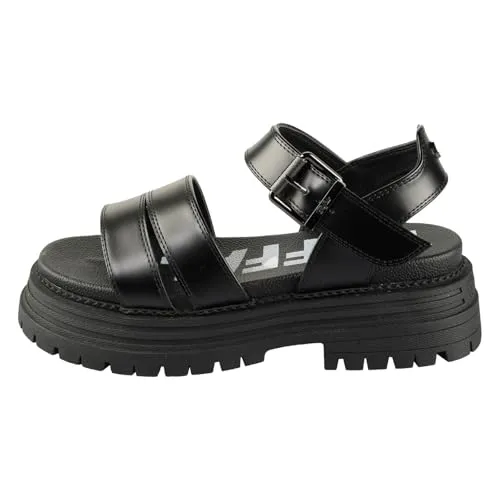 Buffalo Lennox TS Sandale Schwarz in schwarz von Buffalo