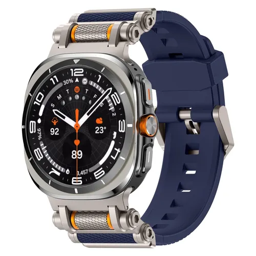Silikon Armband Samsung Galaxy Watch 9 / 8 / 8 Classic Metall Schnellverschluss