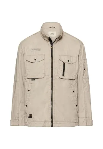 camel active Herren Blouson mit Stehkragen Beige - Stylischer Herren Blouson mit verstellbaren Cuffs für optimalen Tragekomfort. Praktische Brusttaschen und Regular Fit machen ihn zum idealen Begleiter für jeden Anlass.