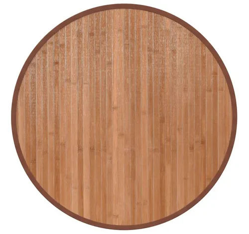 vidaXL Teppich Teppich Rund Natur 60 cm Bambus, Runde