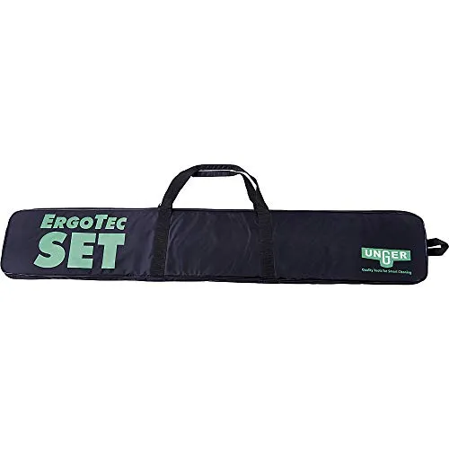 Unger ETSET Fensterputz Set ErgoTec 15-teilig - Fensterputz Set für professionelle Reinigung, enthält alle notwendigen Werkzeuge in einer stabilen Nylon-Tragetasche für optimale Ergebnisse.