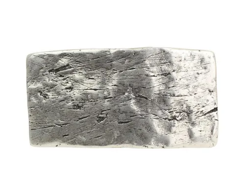 BELTINGER Gürtelschnalle Used Hammered 4,0 cm in silber von BELTINGER