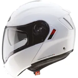 Caberg Levo X Klapphelm - Innovativer Modularhelm in Weiß, M (57/58) - Motorradhelm mit P/J Homologation, integrierter Sonnenblende und kratzfestem Pinlock Visier für optimalen Komfort und Sicherheit auf jeder Tour.