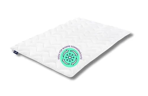 Traumnacht leichte Sommerdecke 135x200 cm, antiallergische Steppdecke, speziell für den Sommer mit kuschelig weichem Microfaserbezug, Öko Tex zertifiziert, produziert nach deutschem Qualitätsstandard