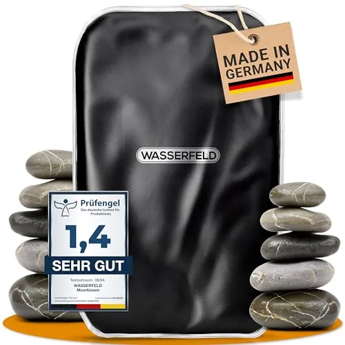 WASSERFELD® Moorkissen XXL in schwarz von WASSERFELD