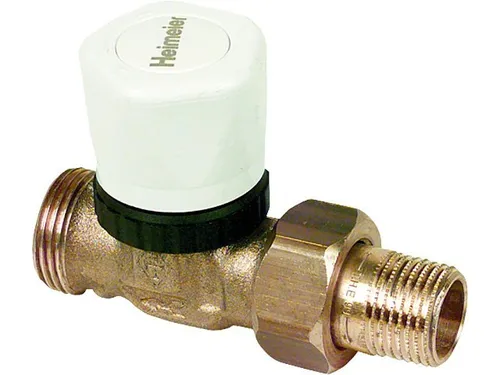 IMI Heimeier Vorlauf-Regulierventil R1/2 mit Handregulierkappe - Sanitärinstallation: Hochwertiges Vorlauf-Regulierventil mit einfacher Handregulierung für präzise Temperaturkontrolle.