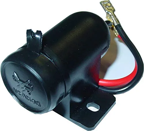 Aufbausteckdose für Zigarettenanzünder 12-24V 15A, Spritzwasserschutz Kappe, D82