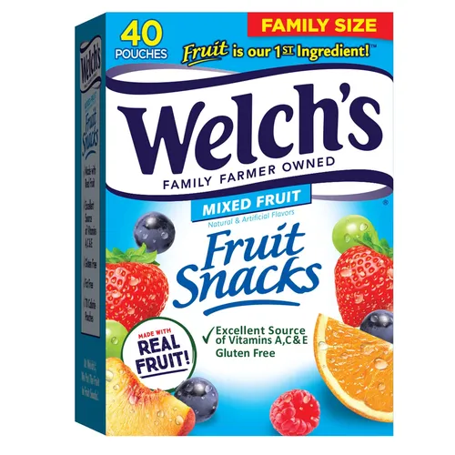Welch's Früchte Snacks,Gemischte Früchte,Gluten-Frei,Großpackung,Einzelne Ser