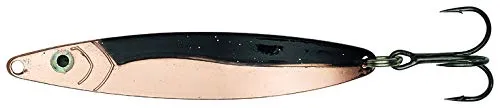 Salar Kinetic Solo Spoon - Blinker für Meerforelle und Lachs, von 10g - 42g, 3D-Augen, bleifrei (Black/Copper, 18g)