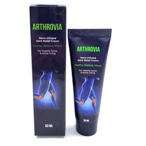 Arthrovia 50 ml - Natürliche Schmerzcreme - Cremes zur Schmerzlinderung und Schwellungsreduktion, enthält nur natürliche Inhaltsstoffe und verbessert die motorischen Funktionen beschädigter Gelenke.