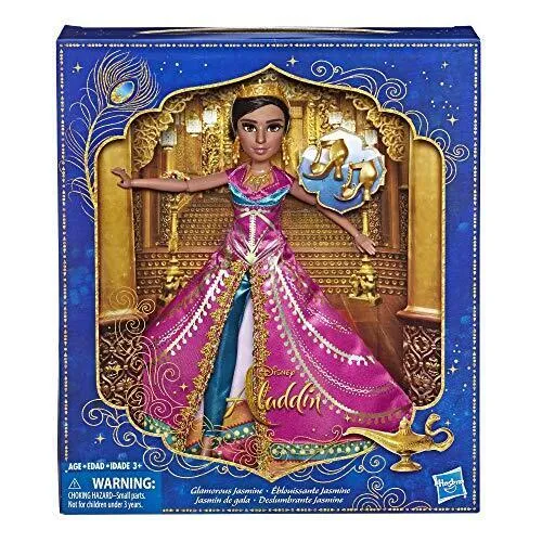 Disney Aladdin Glamorous Jasmine Deluxe Fashion Doll with Gown, Shoes, and Acces