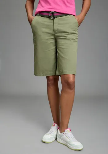 Laura Scott Chinoshorts weite Twill-Hose grün 34 von Laura Scott