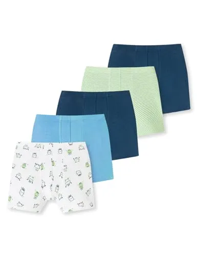 Schiesser Jungen 5 Pack Boxershorts – 95/5 Organic Bio Baumwolle - Boxershorts für Jungen aus 100% Bio-Baumwolle im praktischen 5er-Pack, ideal für jeden Tag und besonders bequem durch elastischen Single Jersey.