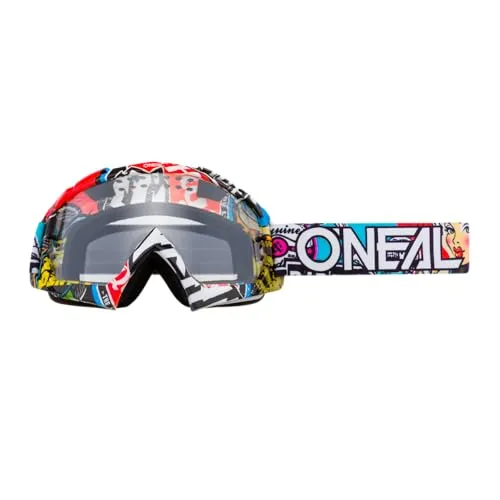 O'NEAL B10 Goggle Crank | Motocross-Brillen-Ersatzteile - Motorradbrillen mit modernem Rahmendesign, kratzfestem 3D-geformtem Objektiv und 100 % UV-Schutz für optimalen Fahrkomfort.
