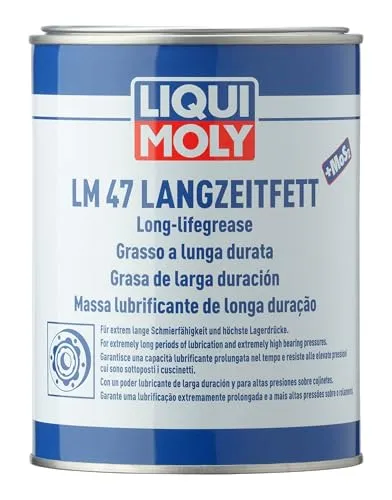 LIQUI MOLY 3530 LM 47 Langzeitfett + MoS2 1 kg Dose - Öle & Schmierstoffe – Hochwertiges Spezialfett mit Molybdändisulfid für extrem lange Schmierfähigkeit, ideal für hochbelastete Lager und Gelenke.