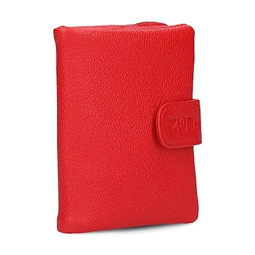 Zwei kleine Damen Geldbörse M.Wallet MW5 - Elegante Damen-Geldbörse aus weichem Kunstleder mit 6 Kartenfächern, Druckknopf- und Reißverschluss-Münzfach – ideal für stilbewusste Frauen.
