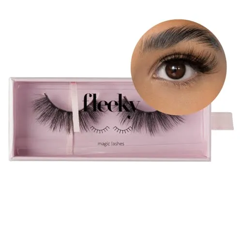 fleeky Magic Lashes - Vegane & tierversuchfreie fake Lashes für deinen perfekten Augenaufschlag on fleek, künstliche Wimpern zum Kleben aus Synthetikhaar (just lashes, Sugar)