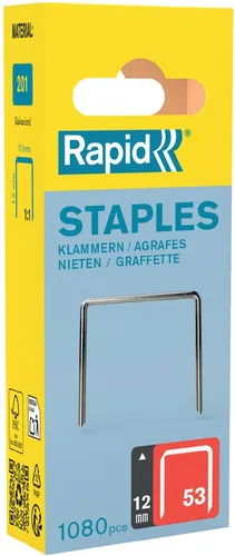 Rapid Feindrahtklammern Typ 53 12 mm 1.080 Stück von Rapid Tools