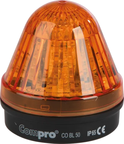 COBL50AL0242F - LED-Signalleuchte CO BL 50, gelb, 2 F - Compro Signalleuchte für Warn- und Hinweissignale, robust und langlebig mit IP65 Schutzklasse, ideal für Industrie und öffentliche Bereiche.