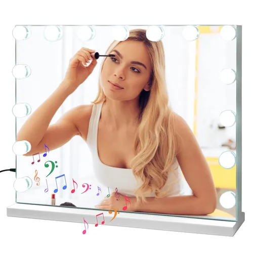 Dimmbarer Schminkspiegel mit LED und Bluetooth