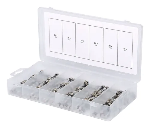 KS Tools Sortiment Glassicherungen, 5-30A, 120-teilig - 970.0270