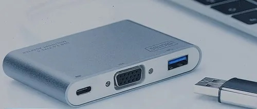 Digitus DA-70839 USB 3.0 Type C Multiport Adapter Splitter 3 Port VGA H7