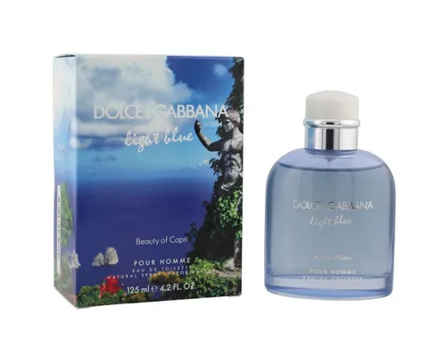DOLCE & GABBANA Eau de Toilette Light Blue Beauty of Capri Pour Homme 125 ml - Erleben Sie den frischen mediterranen Duft von Dolce & Gabbana Light Blue Beauty of Capri. Ideal für sonnige Tage und entspannte Freizeitaktivitäten, sorgt er für eine belebende Ausstrahlung.