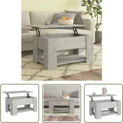 Couchtisch Betongrau 79x49x41 Cm Holzwerkstoff