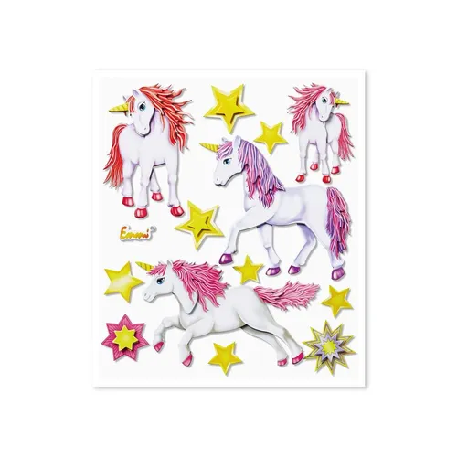 Produktbild Roth XXL 3D-Sticker Einhorn 30x30cm, 14 Teile