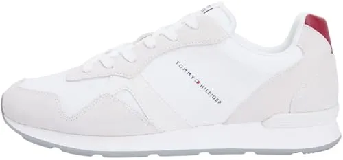 Tommy Hilfiger Herren Maxlite Mix Fm0fm05830 Low Top, Weiß, 42 EU - Stylische Low Top Sneakers von Tommy Hilfiger, ideal für den Alltag. Aus nachhaltigen Materialien gefertigt, vereinen sie Komfort und modernes Design.
