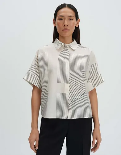 someday Langarmbluse Zulin in Größe 42 - Elegante Langarmbluse aus 91% Lyocell und 9% Polyester, in der Farbe Milk. Ideal für vielseitige Outfits und bequem im Tragen.