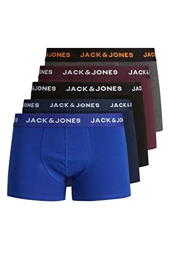 Jack & Jones Herren Boxershort JACBLACK FRIDAY TRUNKS 5er Pack - Herrenunterhosen im 5er Pack mit anatomischer H-Form für optimalen Tragekomfort. Strapazierfähiges Mischgewebe und elastischer Bund sorgen für perfekten Sitz.
