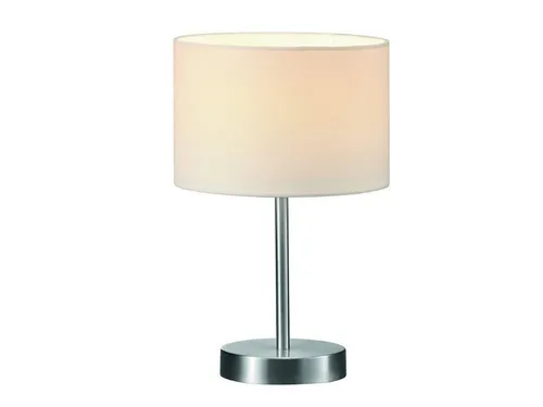 TRIO Leuchten LED Nachttischlampe, Dimmfunktion - Kinderlampen mit dimmbarer Funktion für individuelle Beleuchtung, ausgestattet mit wechselbarem LED-Leuchtmittel in Warmweiß und elegantem Stoffschirm.