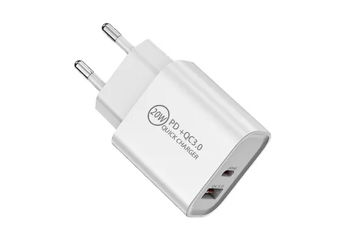 SO-TECH® Netzteil 20W für Wireless Charger Smartphones Tablets USB-Ladegerät (mit USB-A Anschluss, weiß)