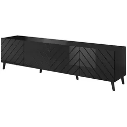 Mirjan24 TV-Lowboard Graphit - Stylisches TV-Lowboard aus Holzwerkstoff in Graphit, ideal für Ihr Wohnzimmer. Mit gedämpftem Schließsystem und modernem Hochglanz-Finish für eleganten Look.