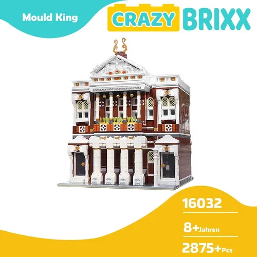 Mould King 16032 Novvatown Konzerthalle Concert Hall Haus Modular mit Licht LED