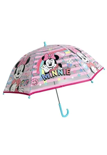 Disney Minnie Mouse Stockregenschirm Kinder Mädchen Stock-Schirm Kuppelschirm, Mini Maus